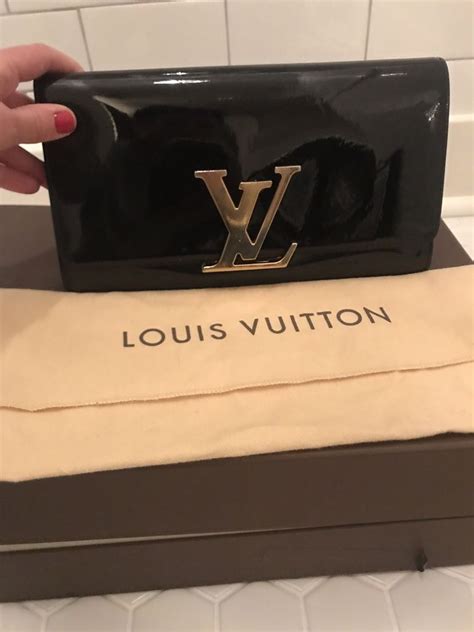 black louis vuitton clutch|louis vuitton vernis clutch.